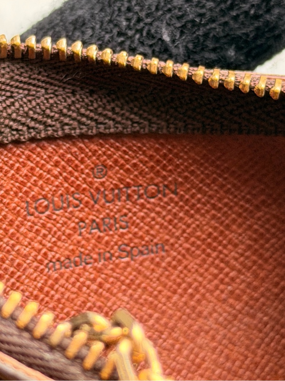 Louis Vuitton Monogram Canvas Keycles in Brown with Gold Hardware